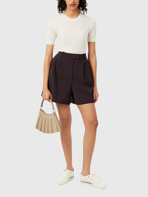 Oversized wool-blend bermuda shorts - 5