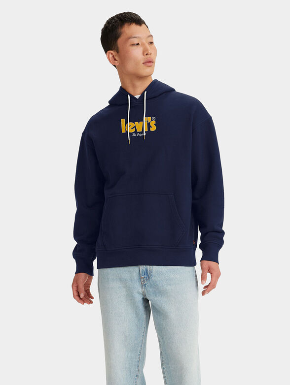 Levi’s® hooded sweatshirt with contrasting logo - 1