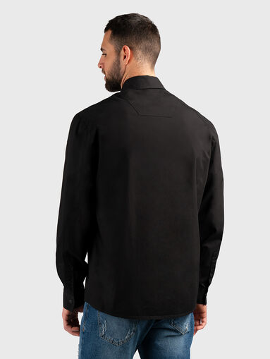 Cotton shirt in black - 3