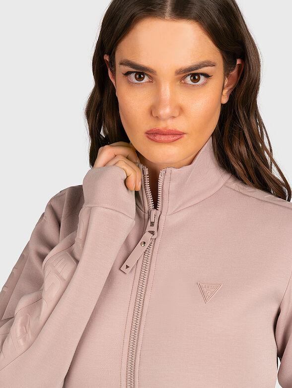 NEW ALLIE sweatshirt with zipper and logo straps - 4