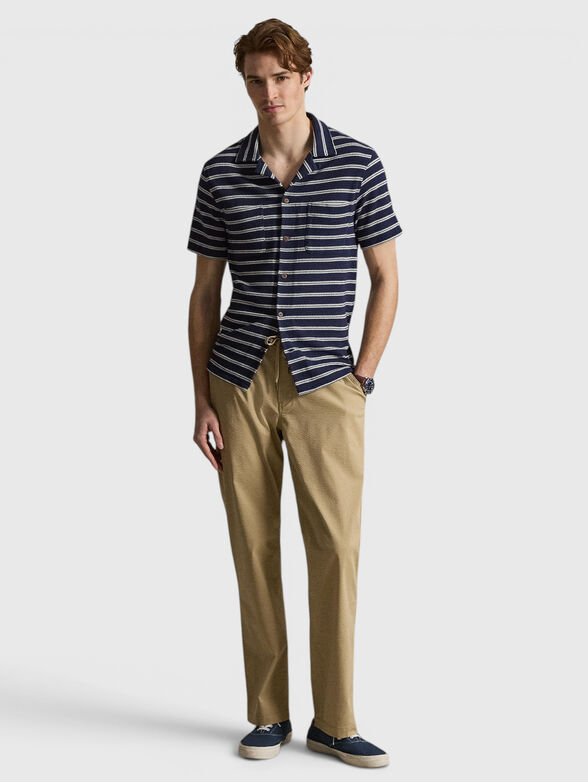 Cotton-blend trousers  - 4