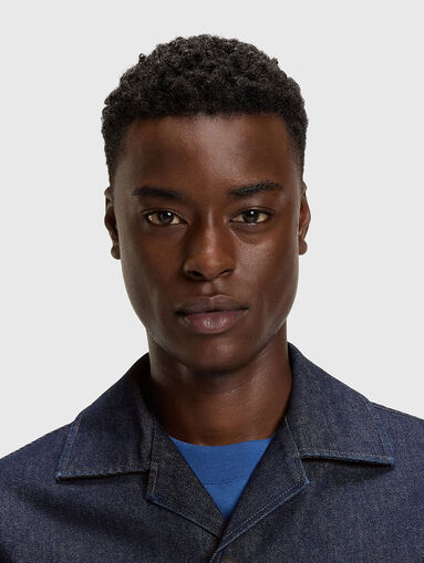 Denim jacket with classic collar - 4