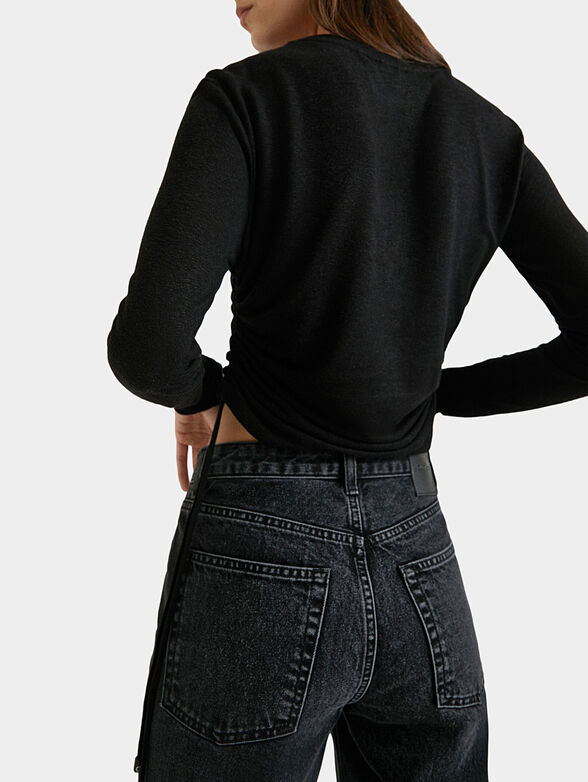 Short blouse with long sleeves - 3