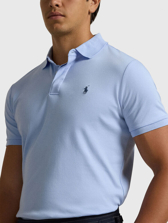 Polo shirt in light blue colour - 4