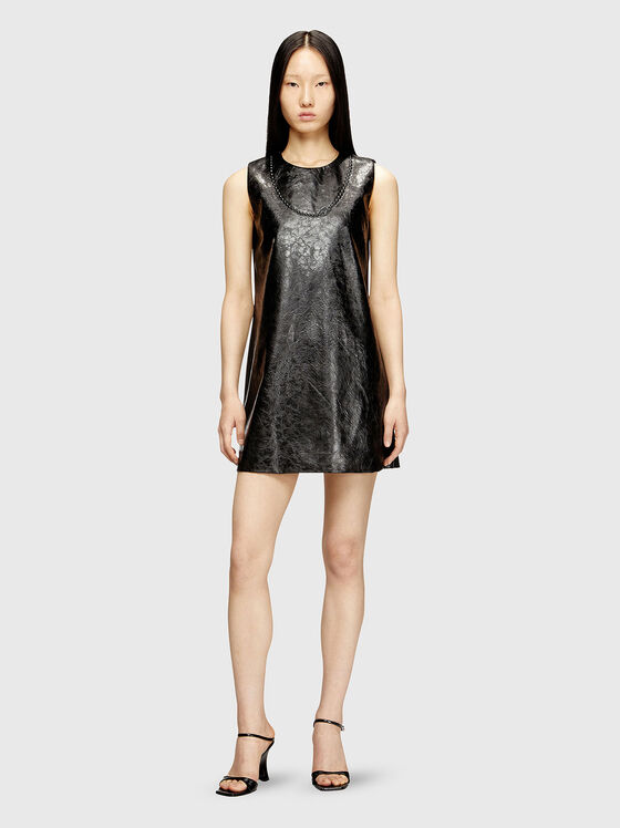 Мини рокля D-ARES с релефен лого акцент - 1