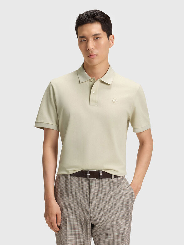 Cotton polo shirt with buttons - 1