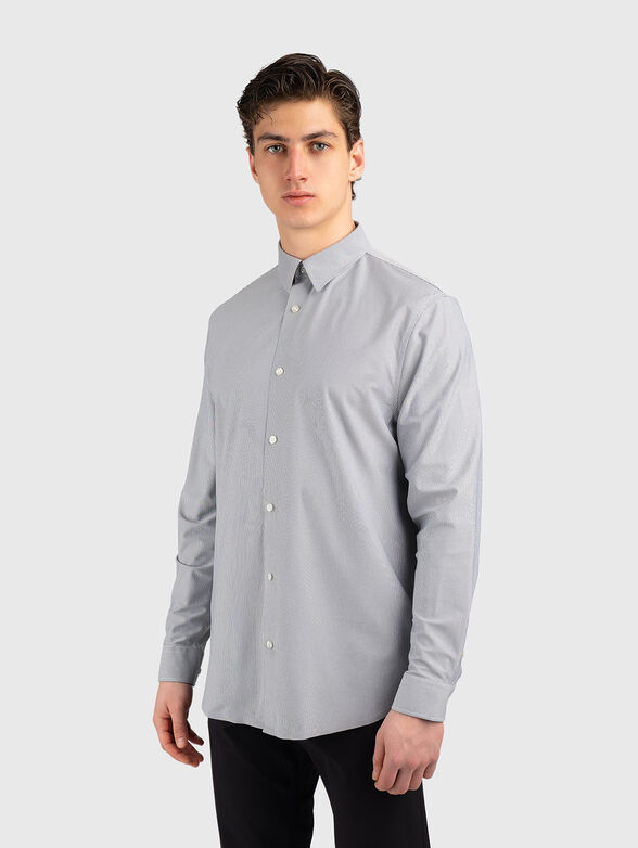 Shirt with striped pattern - 1