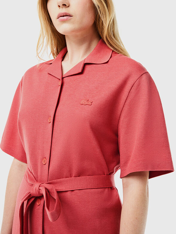 Mini dress with belt - 3