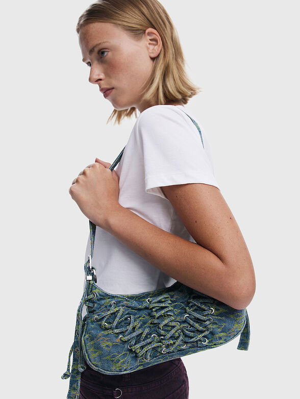 Small denim bag with embroidery - 2