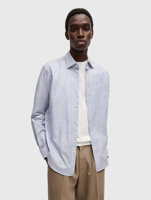 Striped cotton shirt - 1