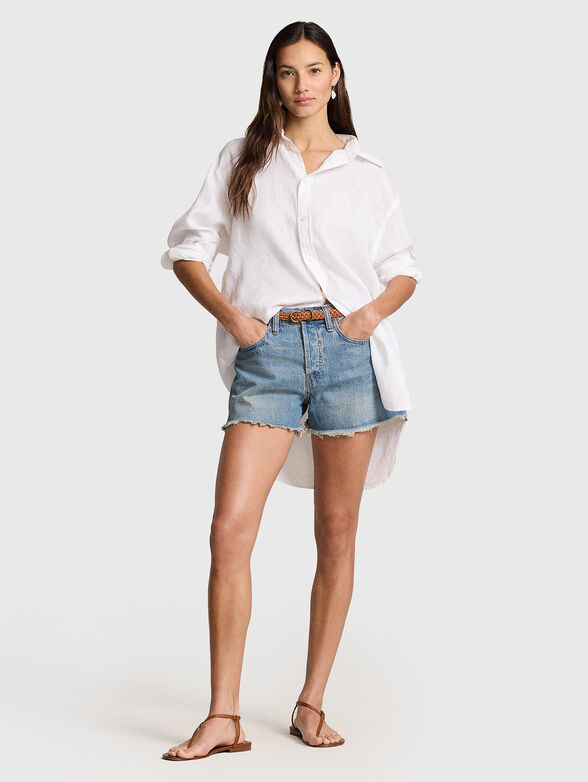 Cut-off denim short - 4