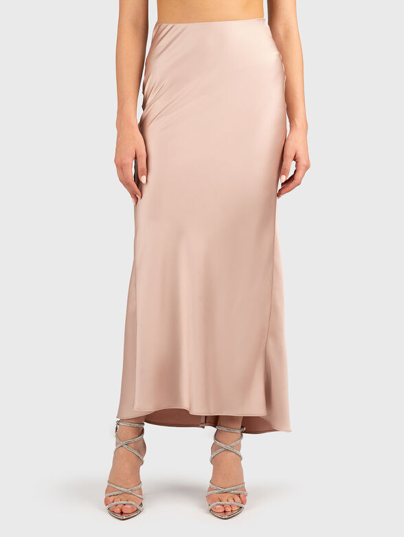 Midi skirt with high waist - 1