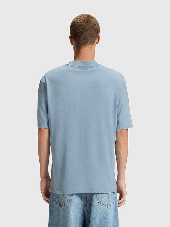 White unisex T-shirt with logo print - 3