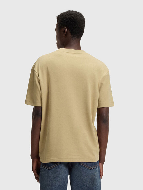 Cotton T-shirt with accent zip - 3