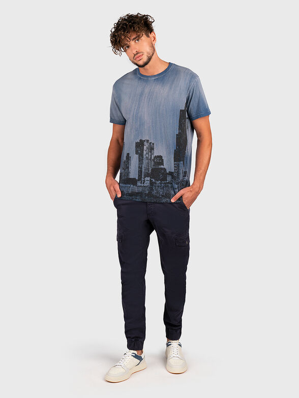 Cotton T-shirt with art print - 2