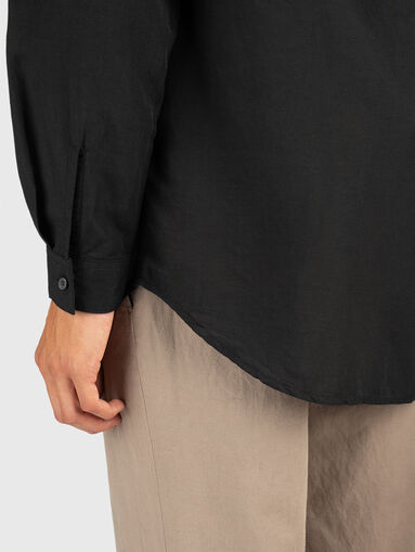 Polo shirt in black - 5