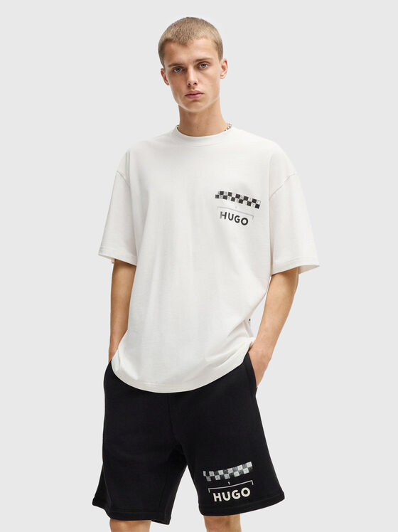 Cotton T-shirt with print - 1