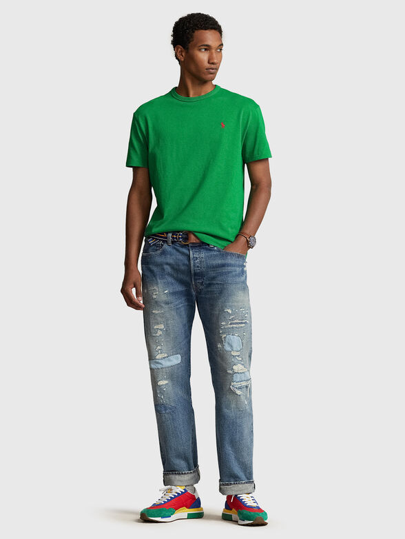 Green cotton T-shirt - 2