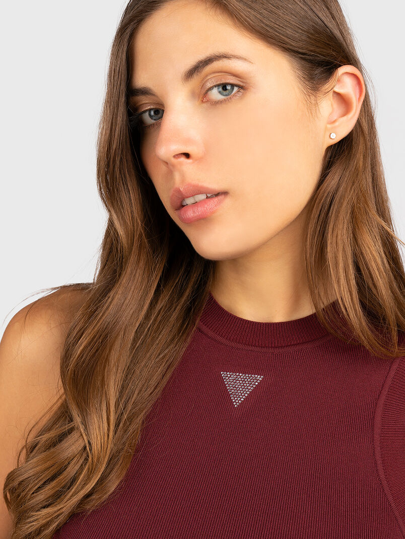 ALEXIA top with rhinestone detail - 3