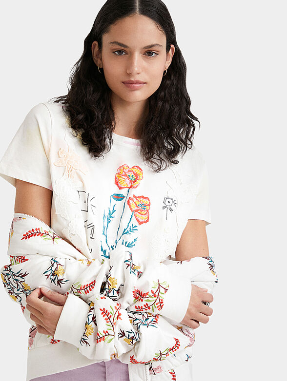 ALTEA T-shirt with floral details - 4
