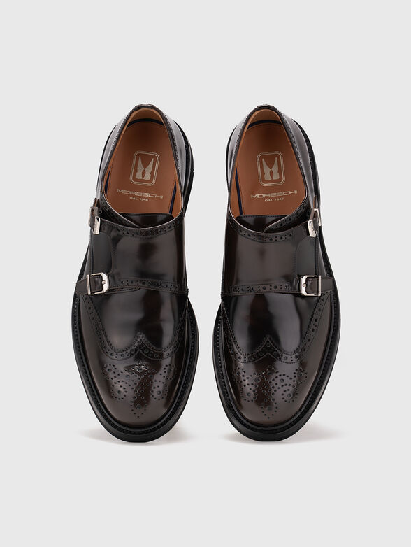 Brown leather shoes - 4