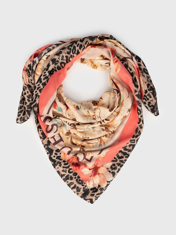 BIANCA scarf with floral print - 2