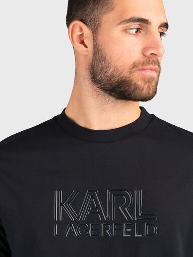 Cotton T-shirt with logo  - 5