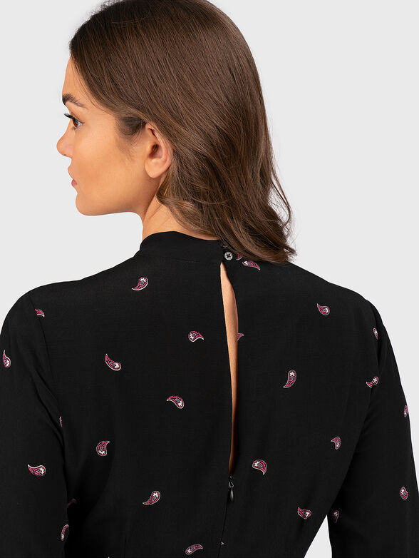 PACHI viscose dress with paisley details - 3
