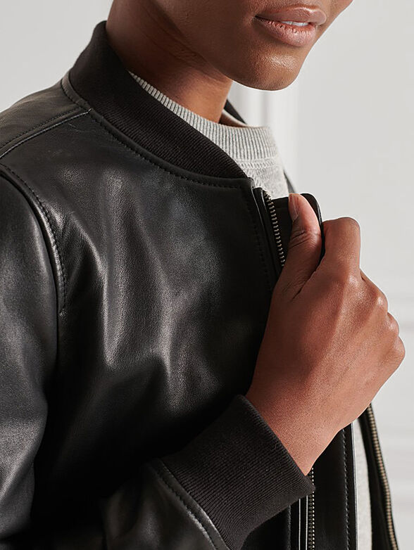 Leather bomber - 4