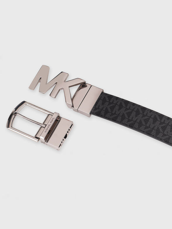 Doublefaced belt with logo buckle - 6