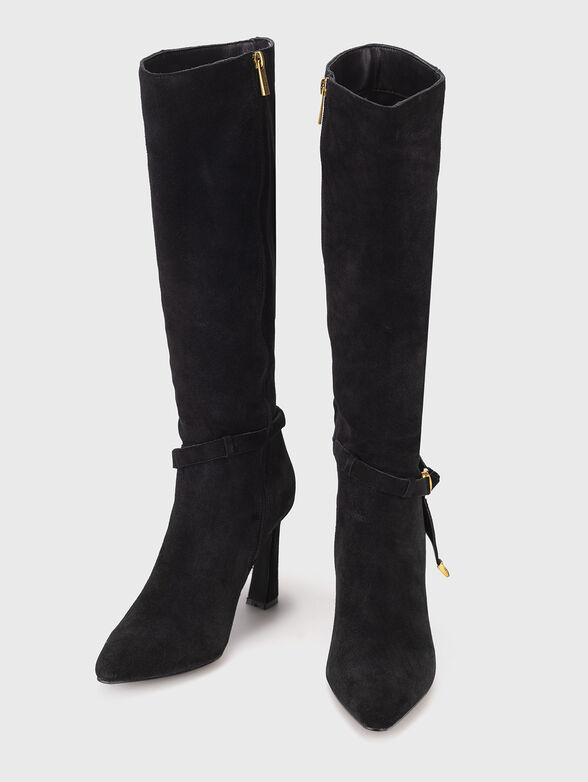 Beige suede boots - 6