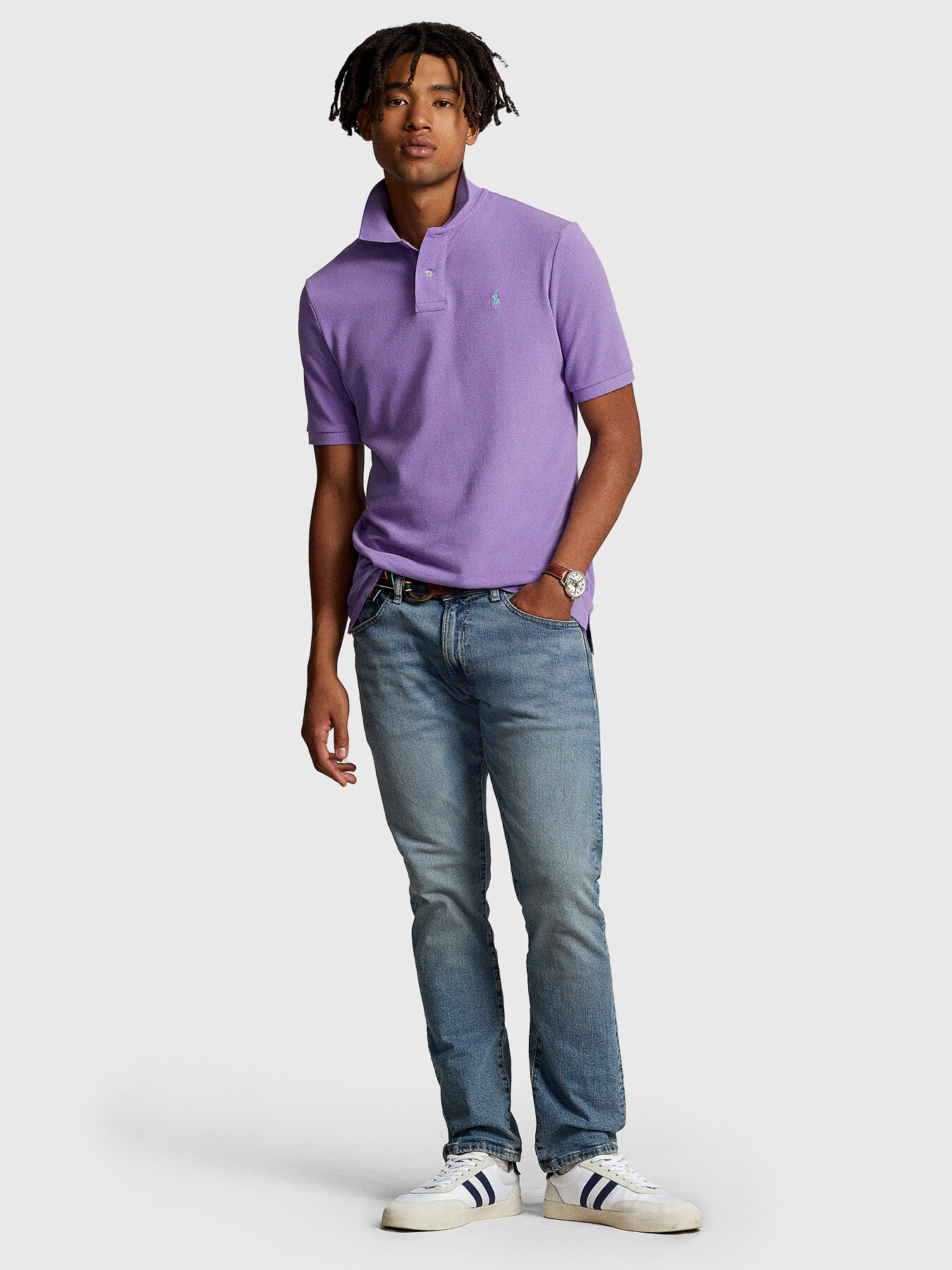 Cotton Polo-shirt with logo accent brand POLO RALPH LAUREN