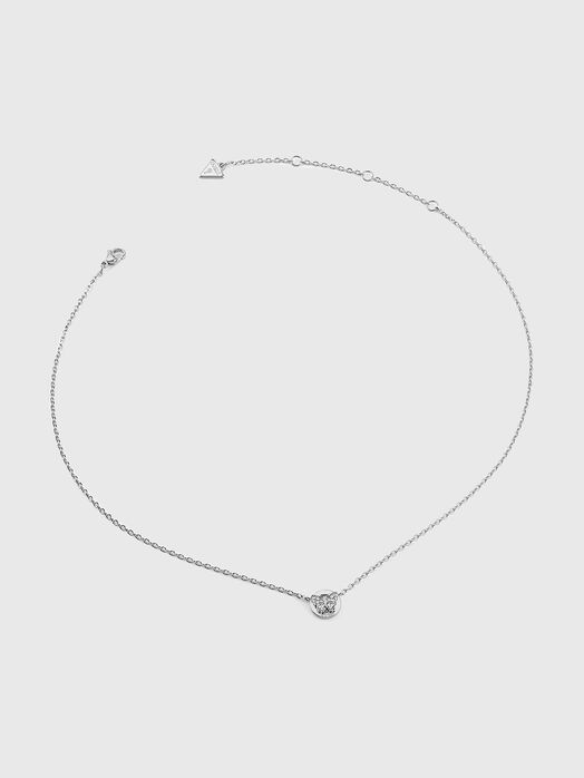 Gold necklace with rhinestones