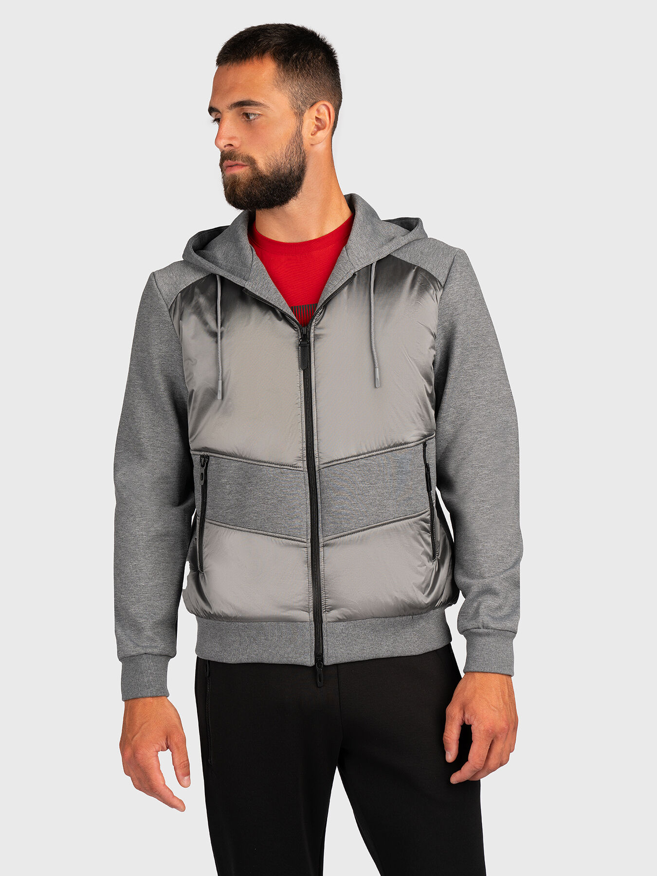 Grey sweatshirt with hood brand ANTONY MORATO Globalbrandsstore