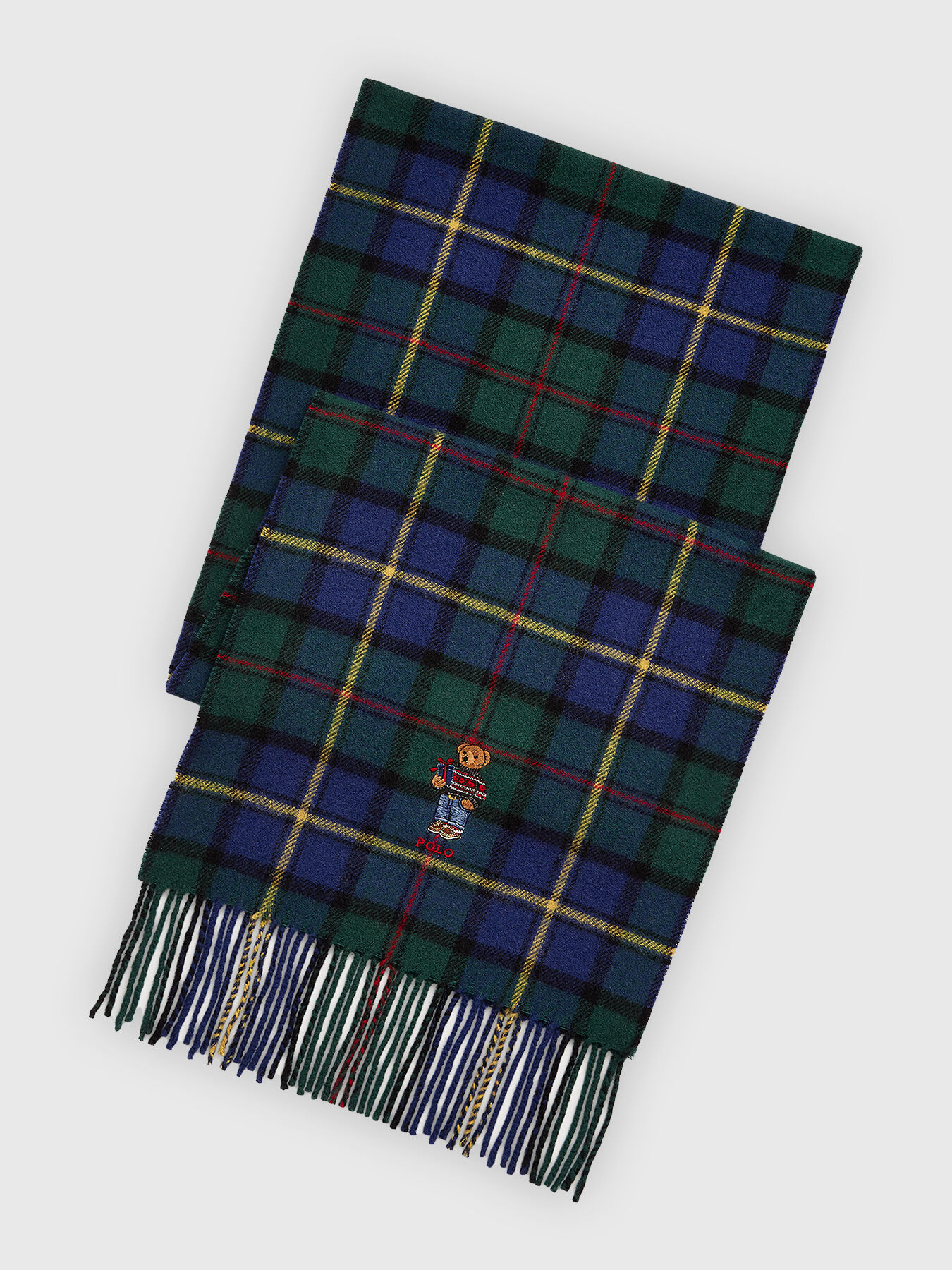 Ralph lauren tartan scarf cheap