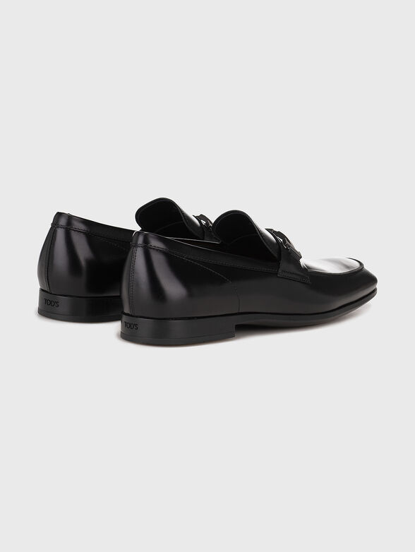Leather loafers with buckle - 3
