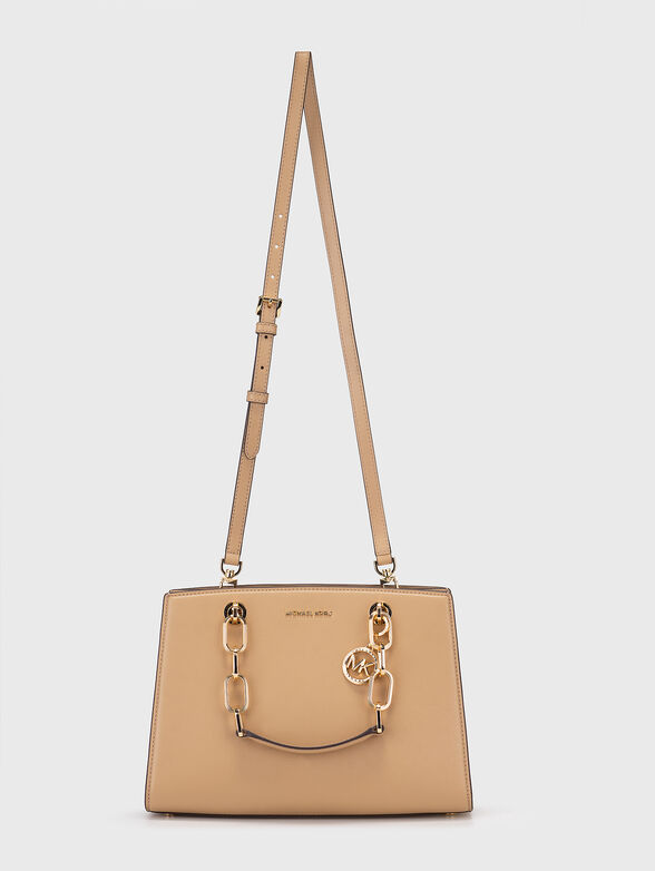 Beige leather bag - 2