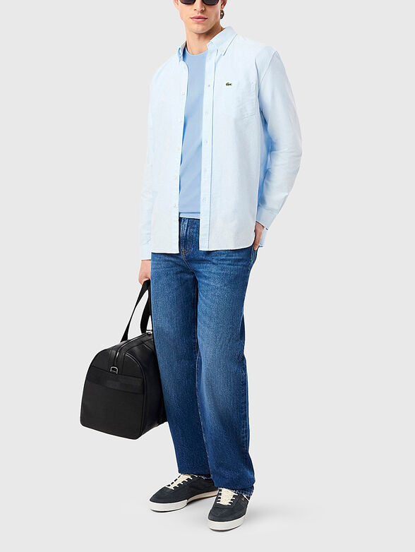 Cotton T-shirt with oval neckline - 2