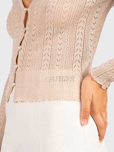 EVE cardigan with logo accent - 4