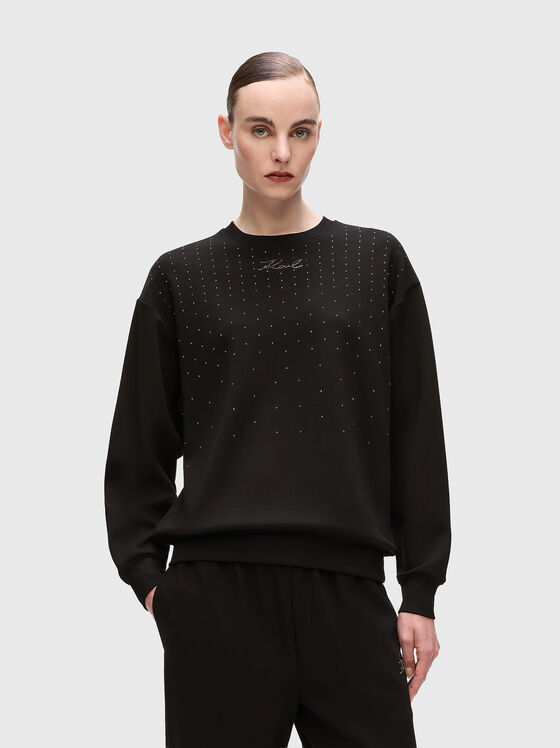 Rhinestone sweatshirt - 1