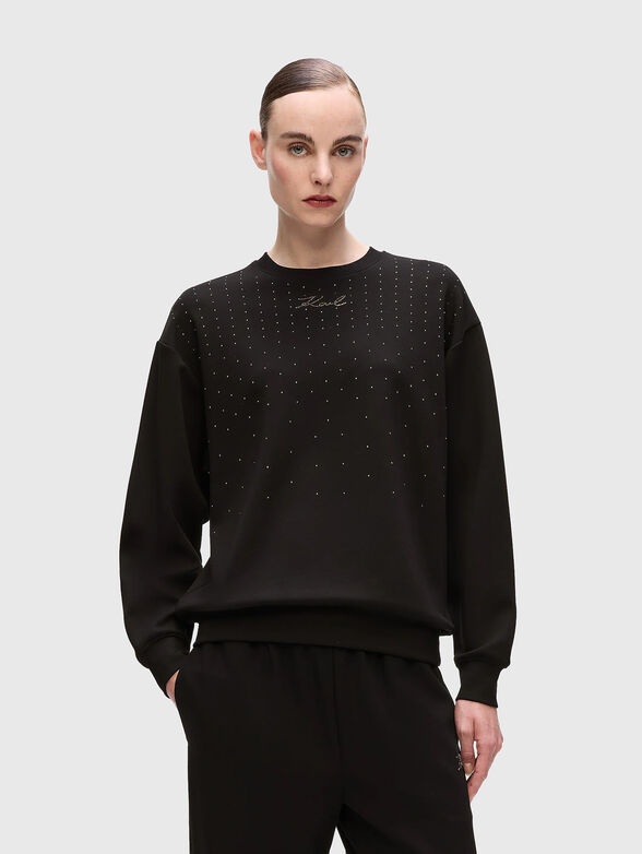 Rhinestone sweatshirt - 1
