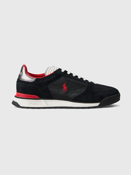 Sports shoes with suede details - 1