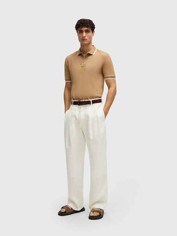 Short sleeved cotton polo shirt - 2