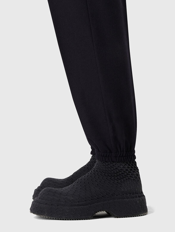 Black wool and cashmere trousers - 3