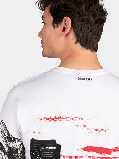 White T-shirt with print - 5