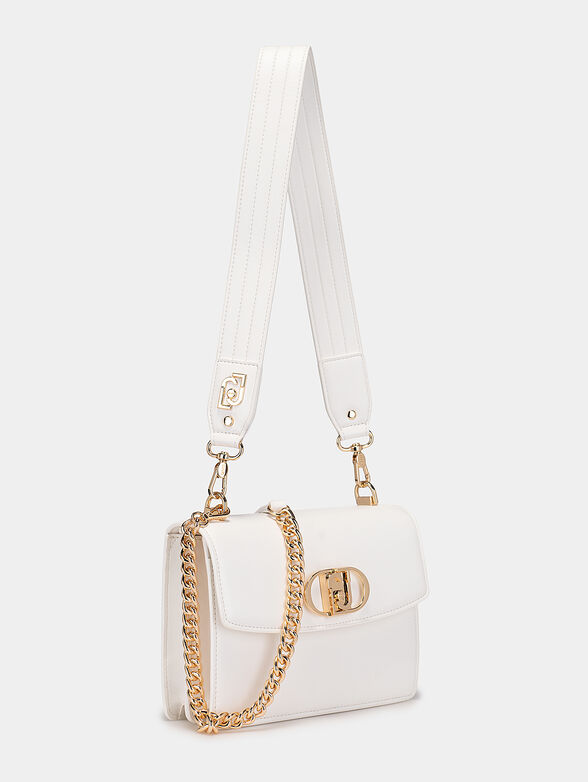 Black crossbody bag with logo accent - 6