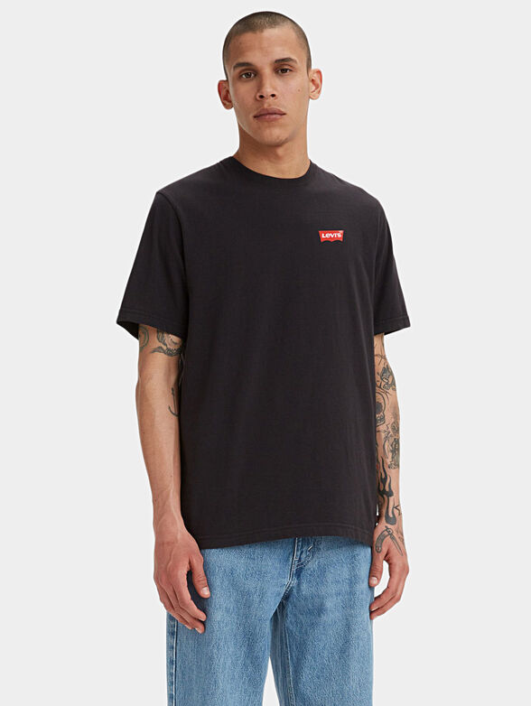 Levi’s® black T-shirt with logo print on the back - 1