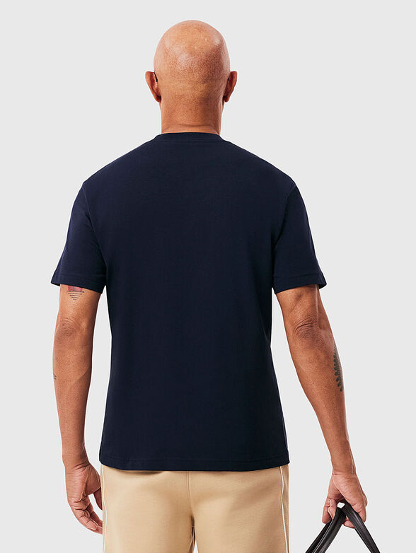 Cotton T-shirt with oval neckline - 3