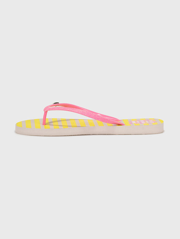 RAKE LOVE beach slippers with glitter detail - 4