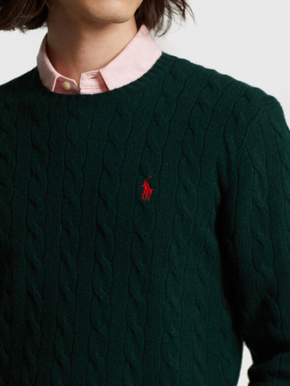 Wool and cashmere blend sweater - 4